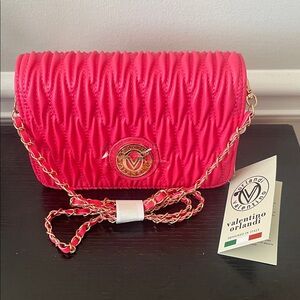 Valentino Orlandi Vibrant Pink Crossbody Bag